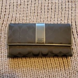 Coach checkbook wallet